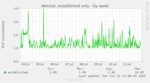 Netstat, established only