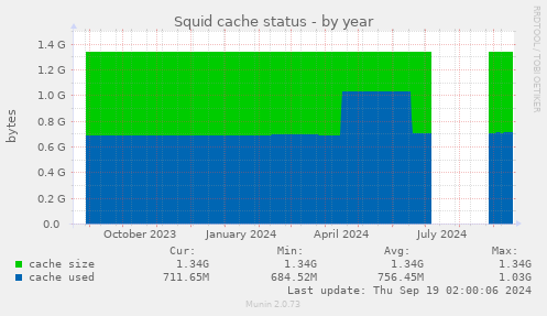 Squid cache status